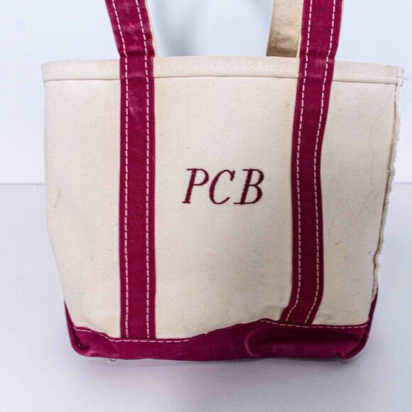 LL Bean Boat And Tote Bag Small Made in USA VTG 80s Classic - Picture 2 of 16